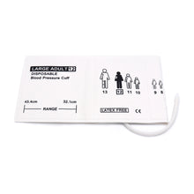 Disposable Non-invasive Blood Pressure Cuff Latex Free Single-Patient Use Box of 10